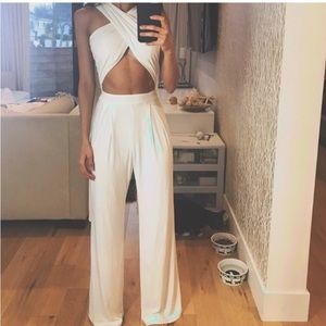 House of cb white jumpsuit